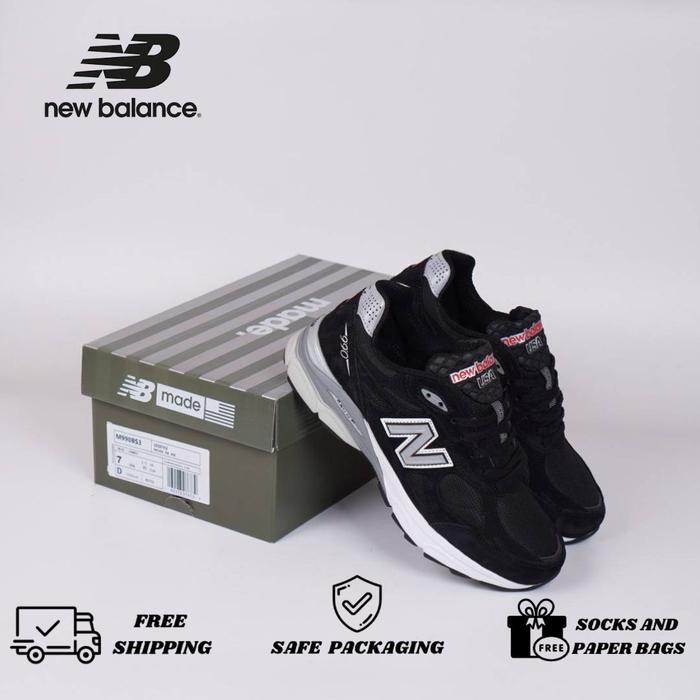 Sepatu New Balance 990 V3 Black White