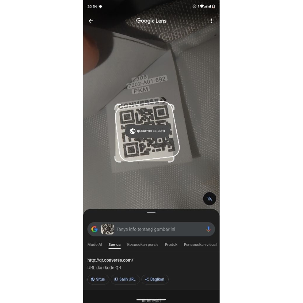 tas Converse motif comic