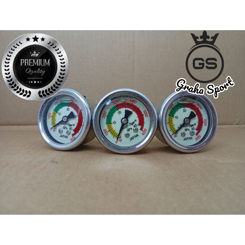 Manometer besar Pompa Pcp, Manometer Pompa Pcp, Manometer 6000psi, Manometer OD 25, Manometer