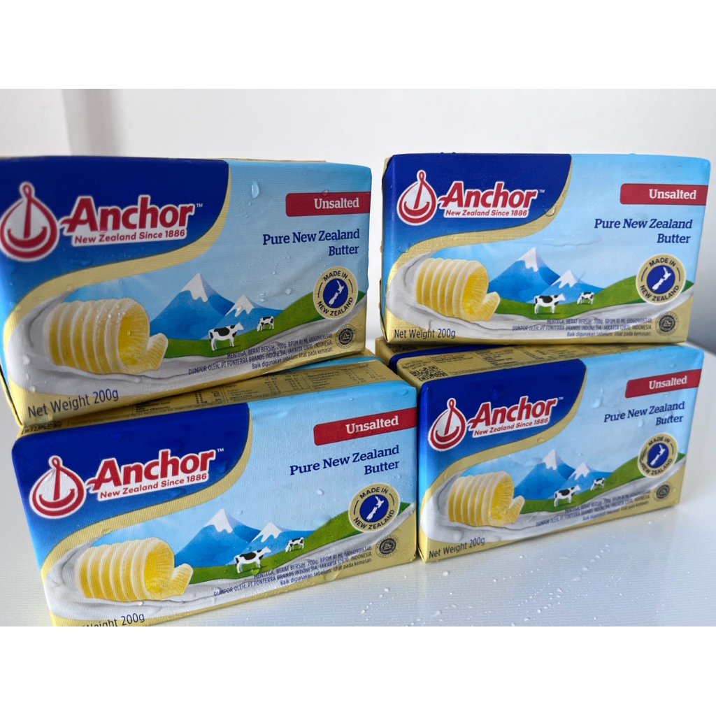 BUTTER UNSALTED ANCHOR 200 GRAM
