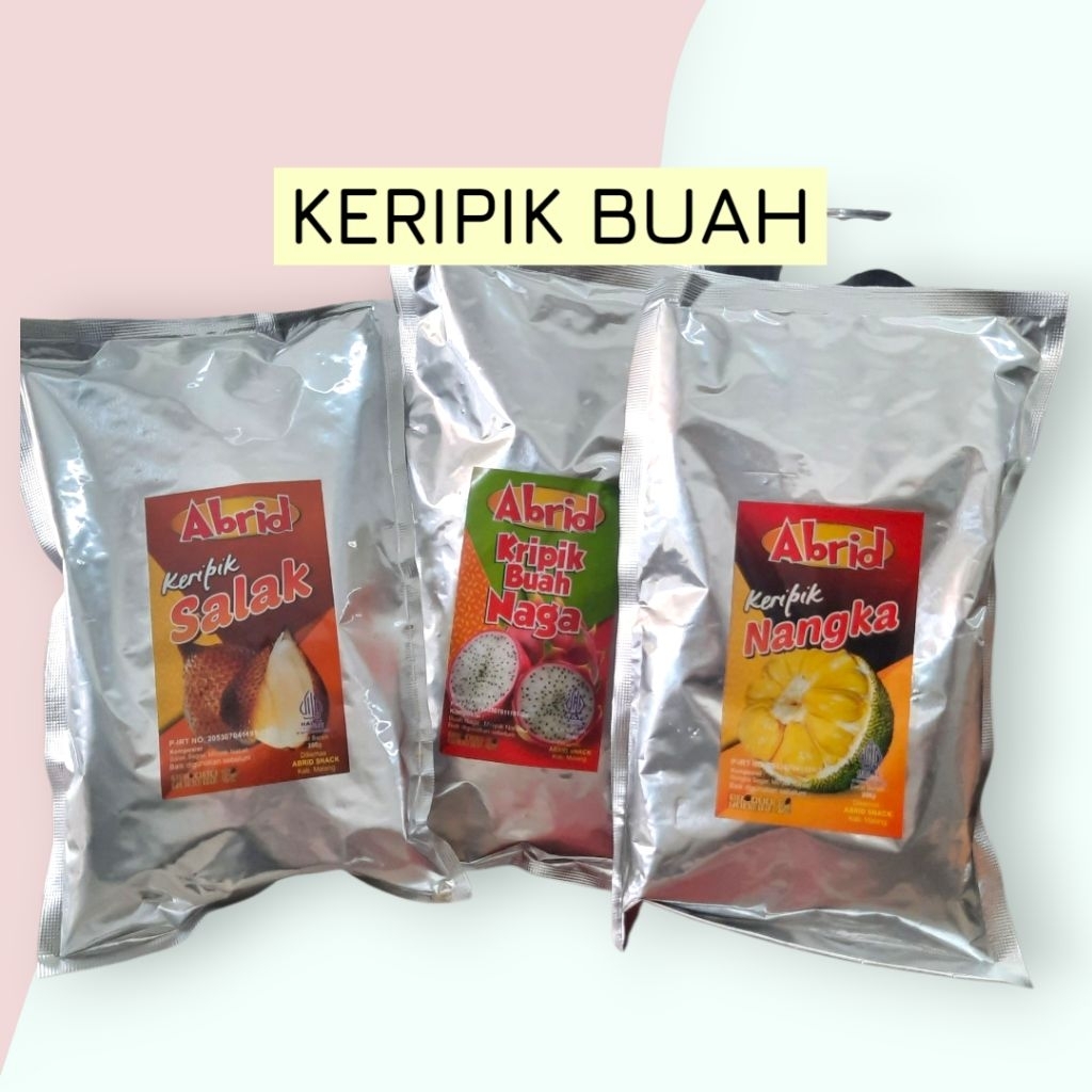 KERIPIK BUAH NANGKA, APEL , SALAK DLL