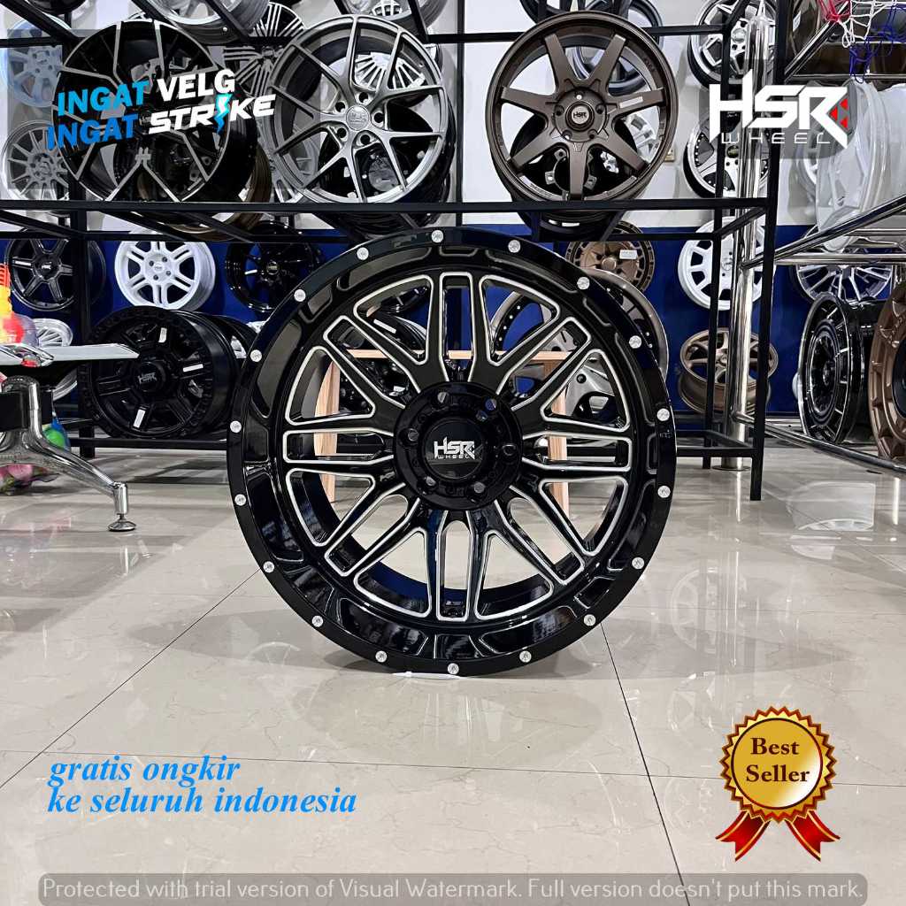 VELG OFFROAD R20 CELONG PCD 6X139,7 BLACK  DI MEDAN TANAH DAN BEBATUAN