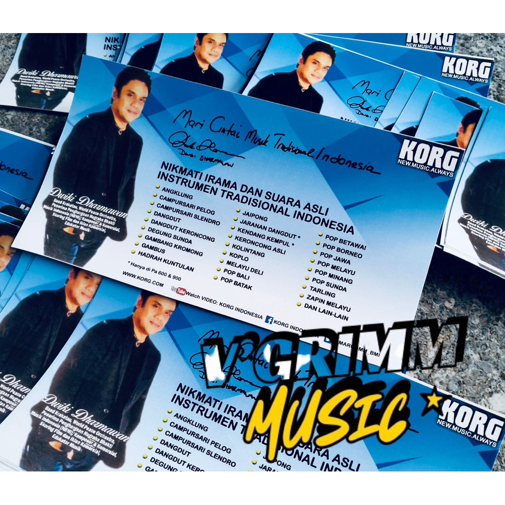 Sticker Sampling Korg Pa300 & Pa600