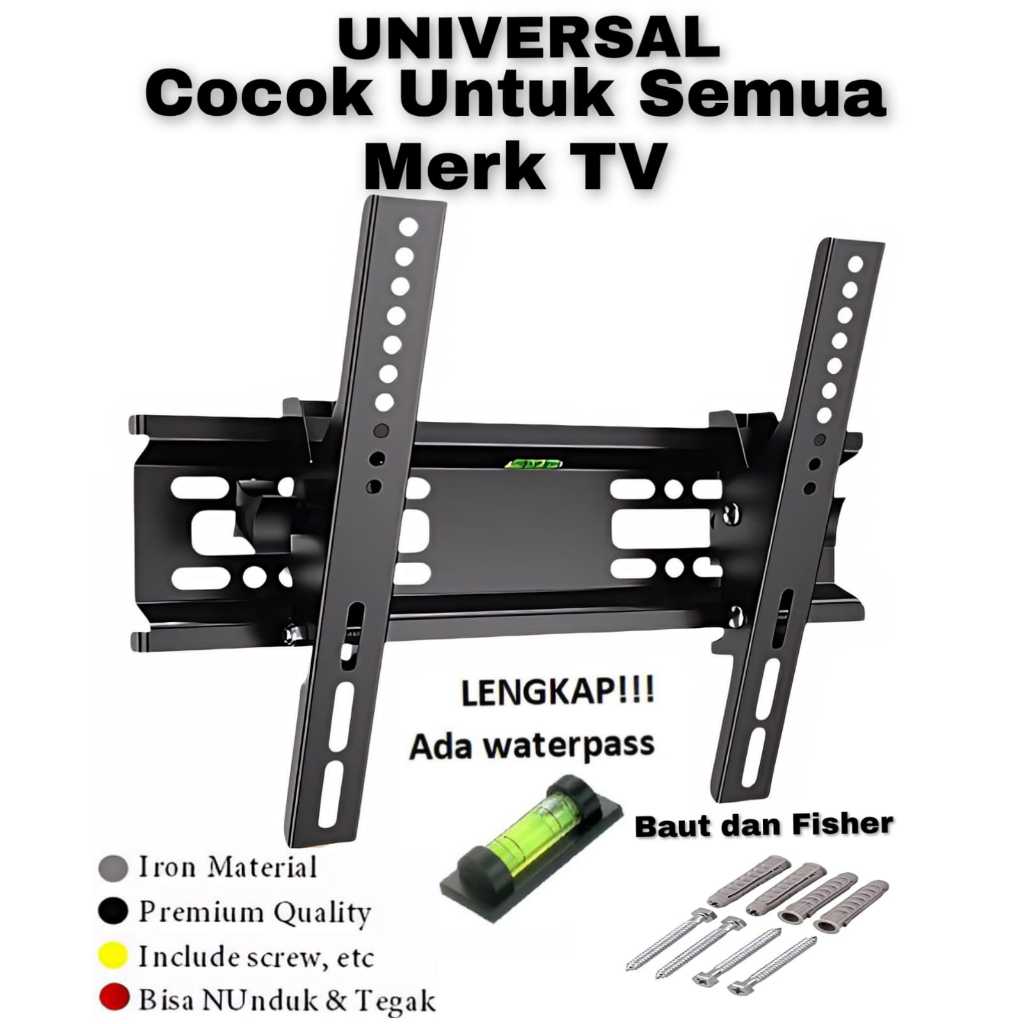 Bracket TV BREKET TV 32 Inch Full Besi Dudukan TV Didinding max 45 inch