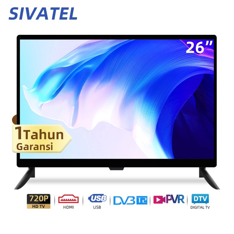 Sivatel TV LED 25 inch/26inch/32 inch TV Digital Televisi FHD Televisi LED Garansi 1Tahun