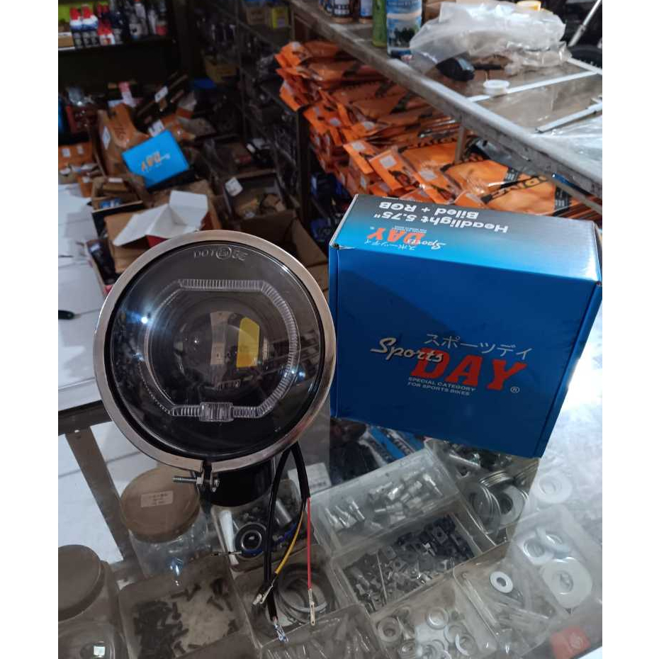 Lampu Depan Biled 2,5inch Day Set Batok L2G CHrome