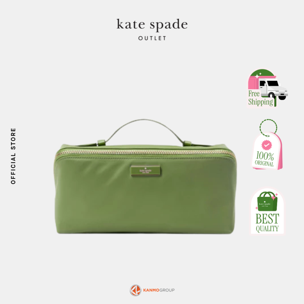 Kate Spade Carter Nylon Travel Cosmetic Pouch - Case Kosmetik Wanita