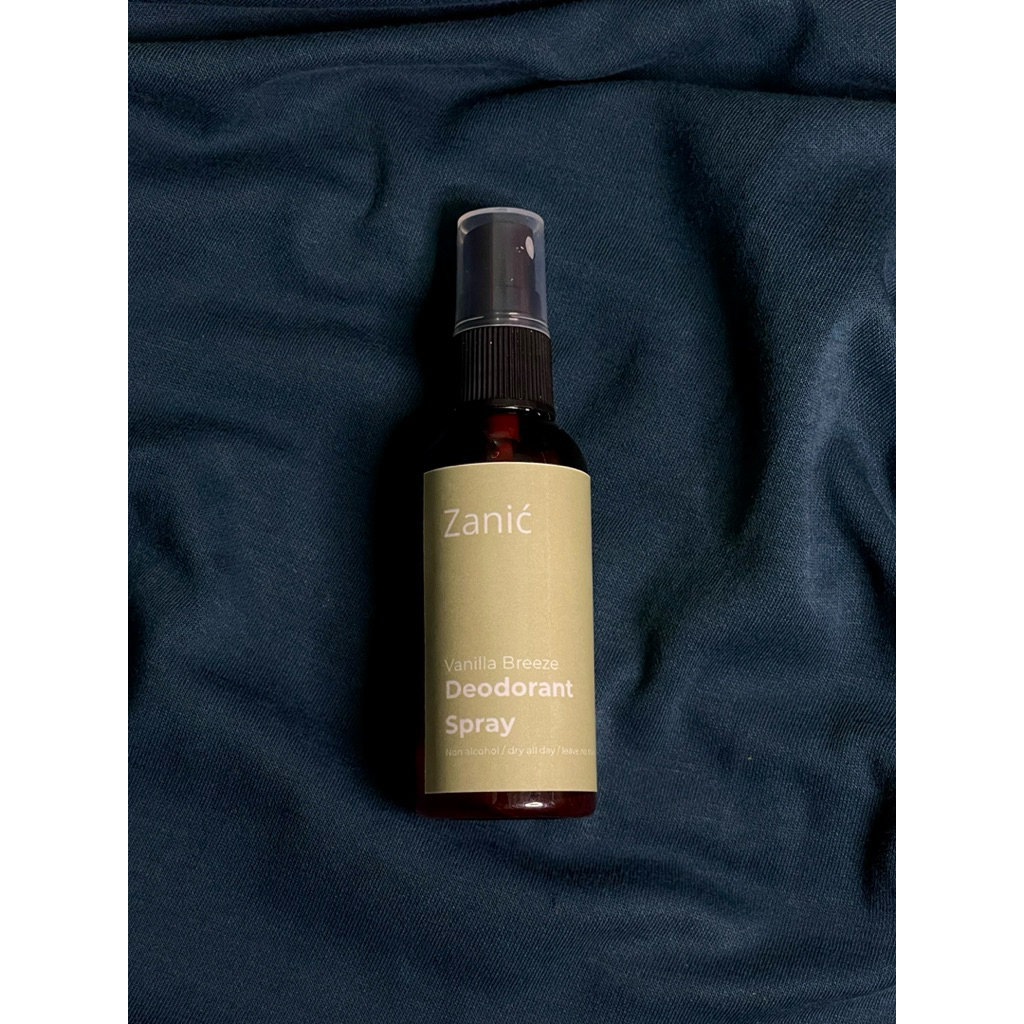 ZANIC - DEODORANT SPRAY TAWAS 100% NATURAL VARIAN VANILLA BREEZE