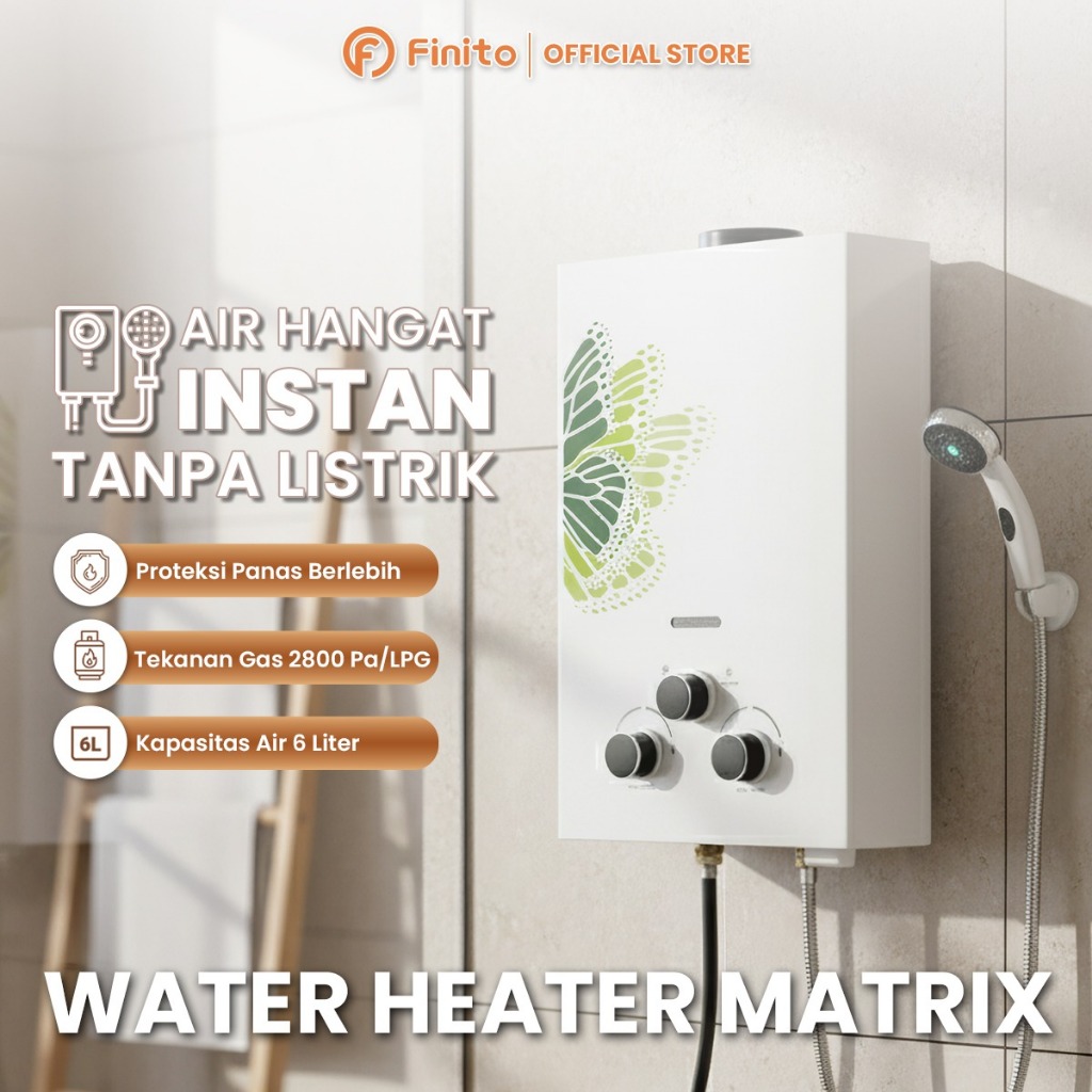 FINITO WATER HEATER PEMANAS AIR GAS DIGITAL Finito/Matrix : W01/W02