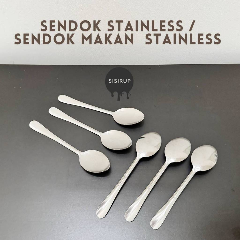 Sendok stainless / Sendok makan tebal stainless / Sendok polos stainless / Alat makan