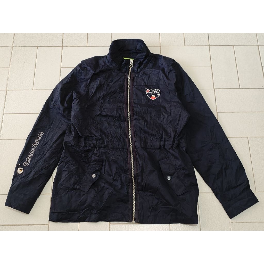 Jaket Casual Parka Sesame Street Navy