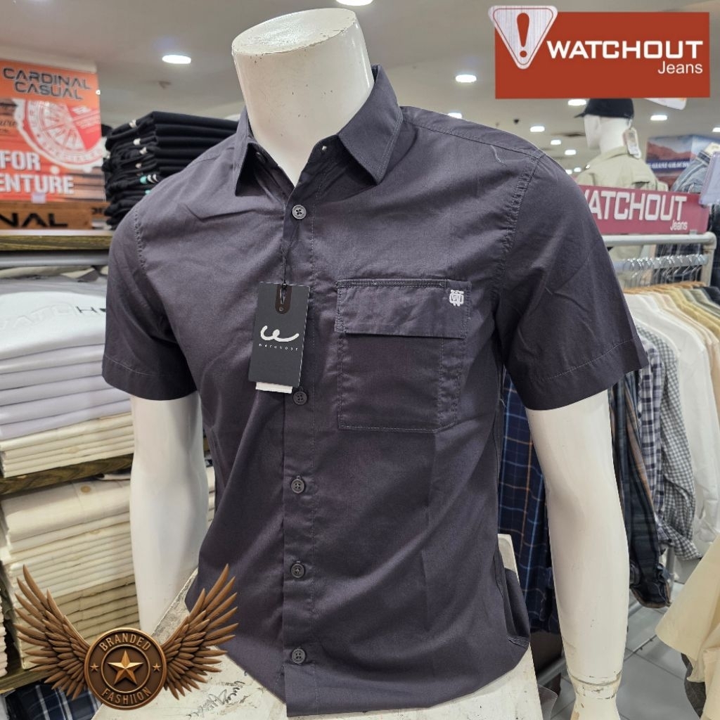 WATCHOUT JEANS KEMEJA LENGAN PENDEK JS502470023 GREY