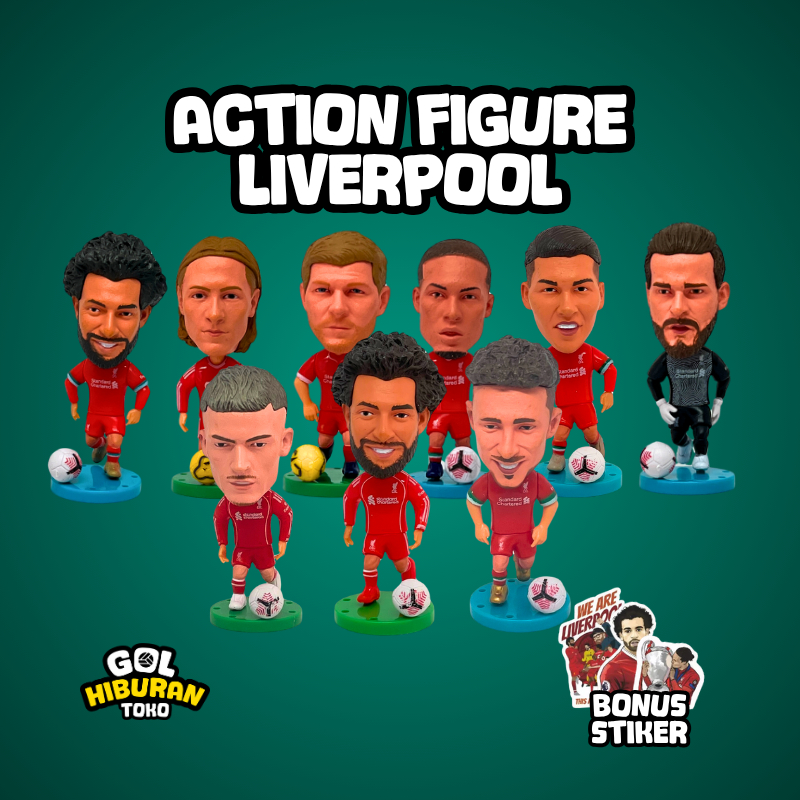 Action Figure Pemain Bola Soccerwe Liverpool Salah Alisson Van Dijk Torres Gerrard TAA