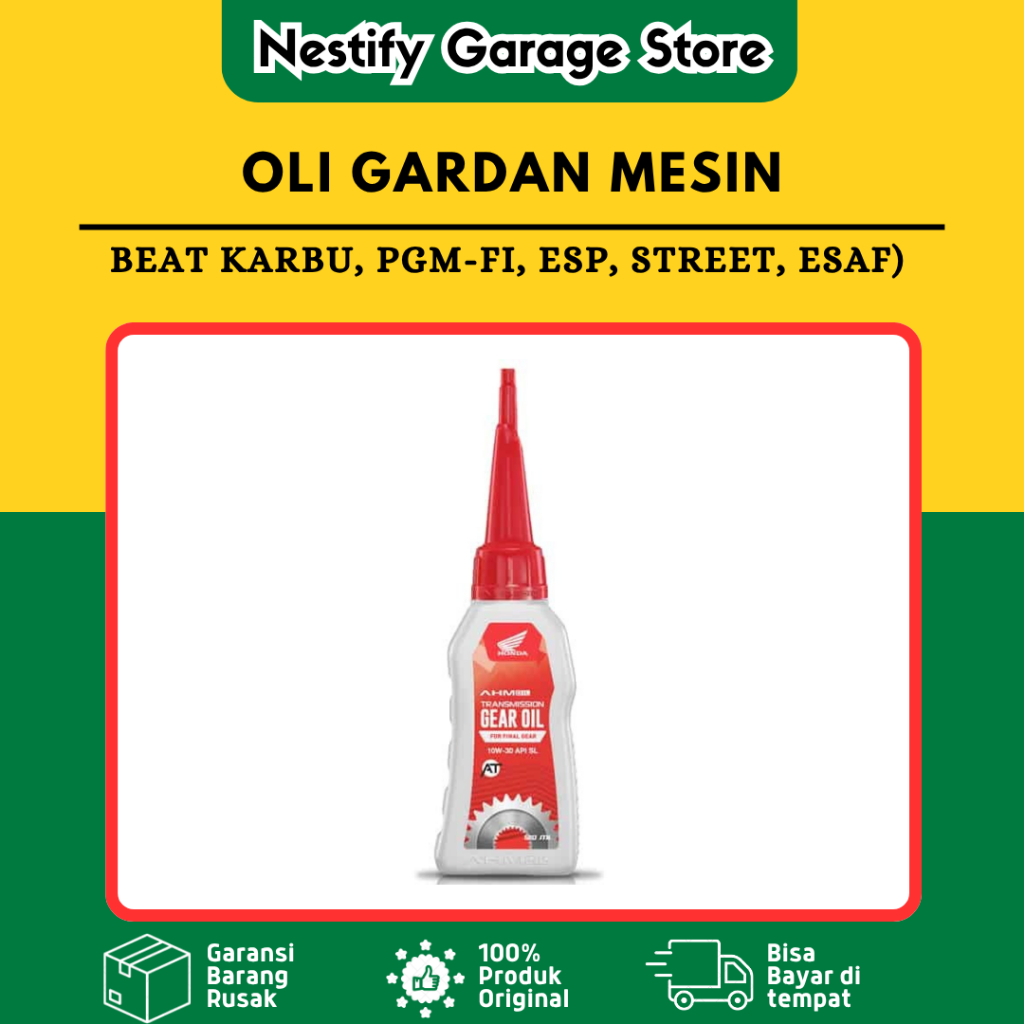 OLI GARDAN MESIN HONDA BEAT KARBU PGM-FI ESP STREET ESAF ORIGINAL BARU