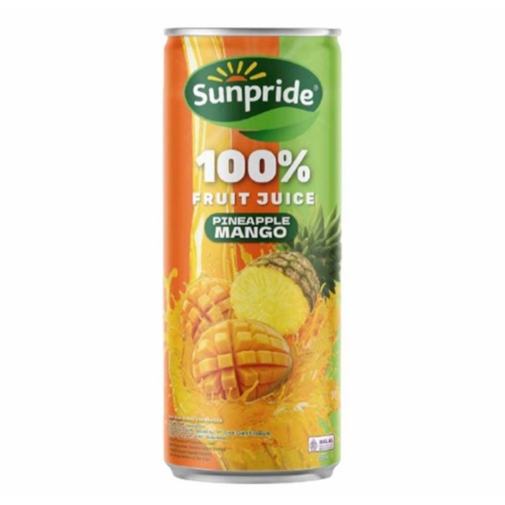 Sunpride Jus Buah Nanas Mangga Kaleng 220 ml