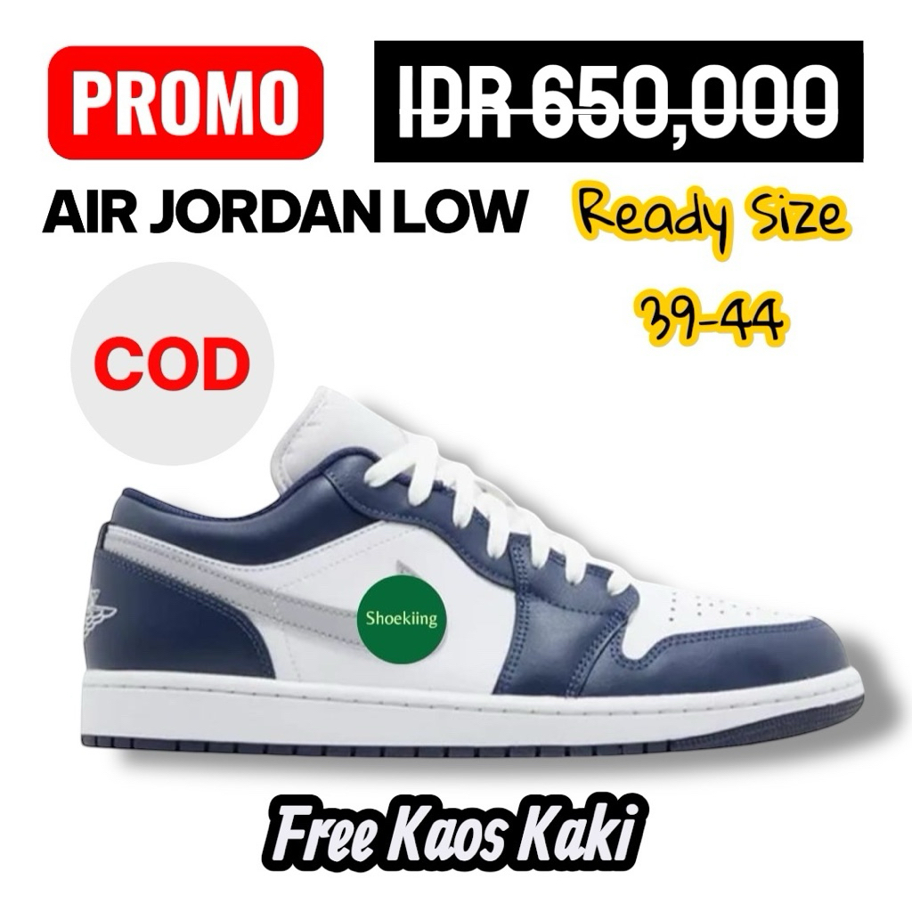 Promo Sepatu Jordan Low Pria Wanita BNIB Flash Sale