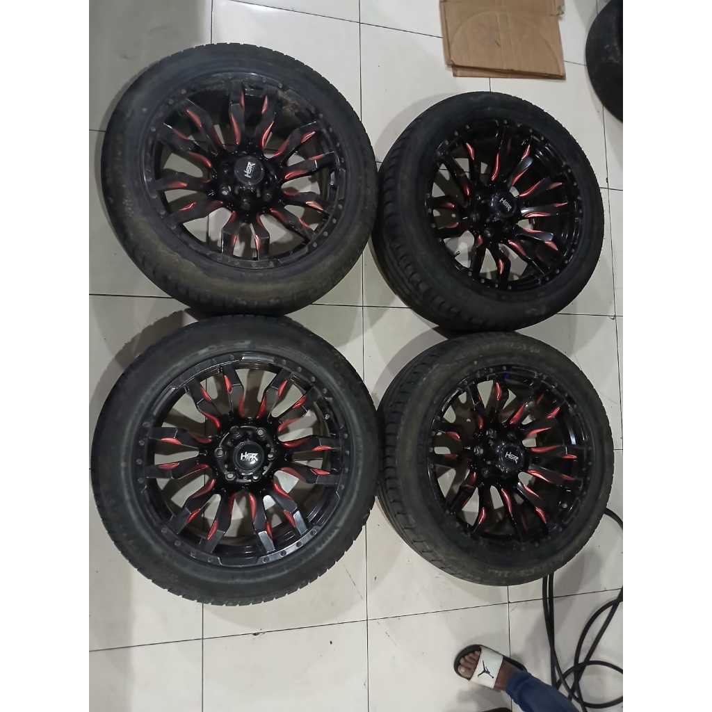 READY VELG SECOND BURNEH HSR R20X9 6X139 + BAN 265 50 R20 TERMURAH
