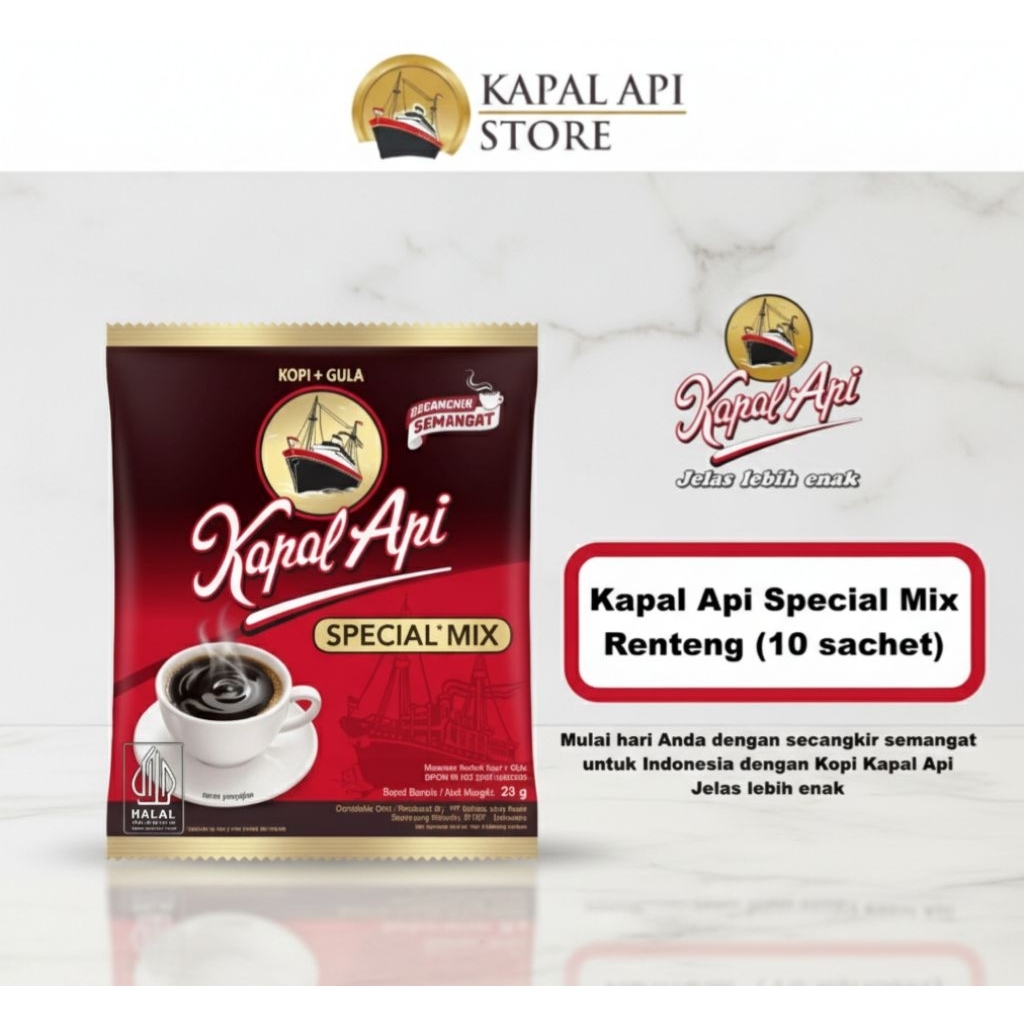 kopi kapal api mix 1 renceng/kapal api special mix 1 pack (1pack x 10 sachet)