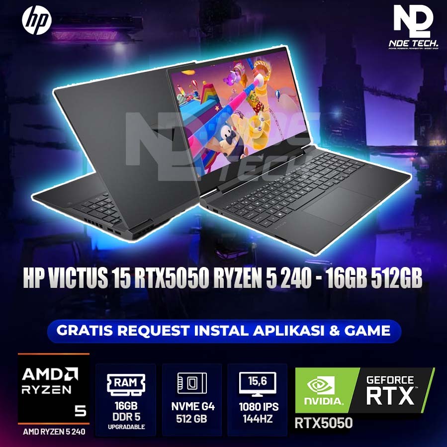 HP VICTUS 15 RTX5050 RYZEN 5 240