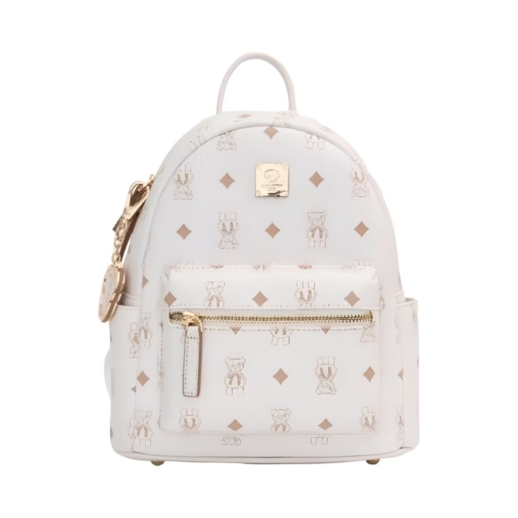Tas Ttwn Guoo Bear Bangkok Original Gu8021 Medium Putih White Ransel Rancel Backpack Punggung Sekola