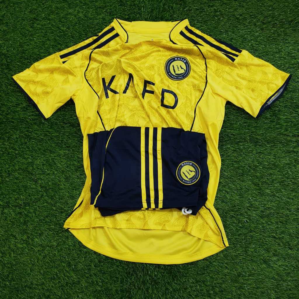 Jersey Nasr Home 2025 2026 Baju Sepak Bola Ronaldo Grade Ori Pria