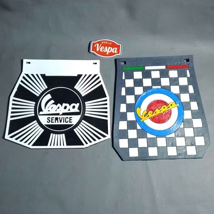 Kepet Air Mudflap Motif Mod Vespa Latin Super Sprint VBB VNB PTS PX PS