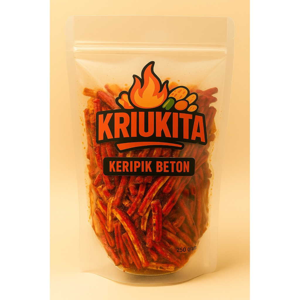 kriukita beton pedas daun jeruk beton pedas original seblak kerupuk Jaat/kripik beton