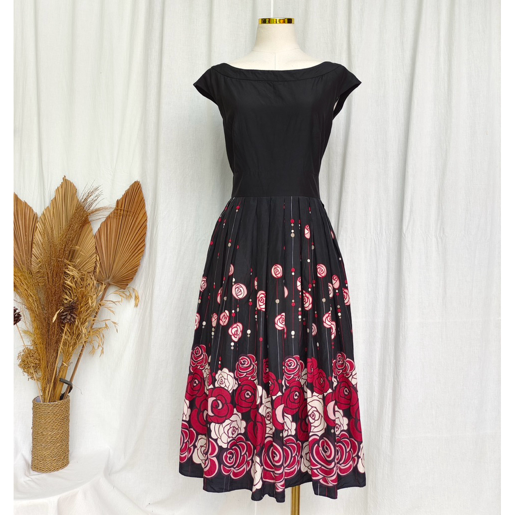 Laura Ashley Floral Dress Vintage