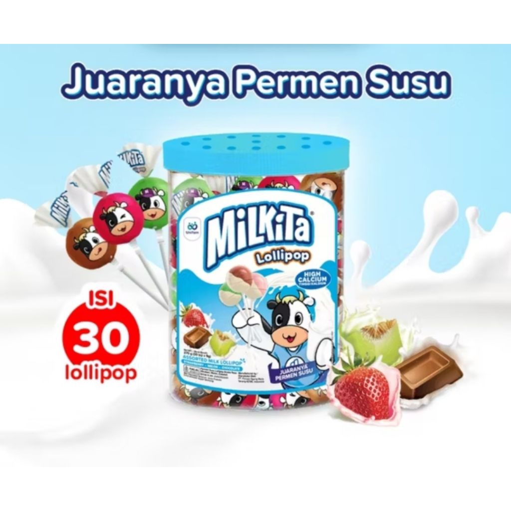 PERMEN MILKITA LOLIPOP TOPLES
