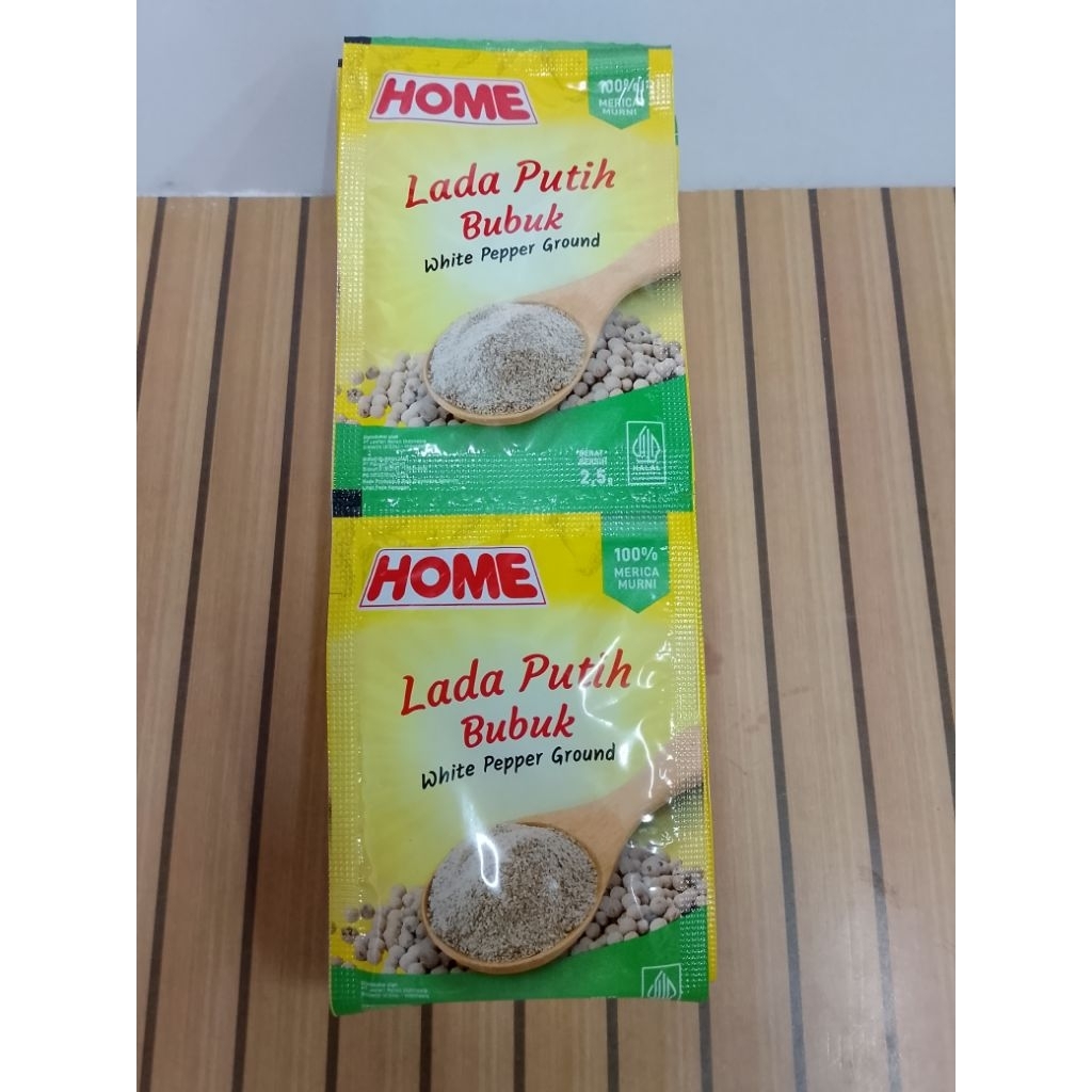 HOME LADA BUBUK PUTIH 1SACHET / LADA BUBUK PUTIH HOME