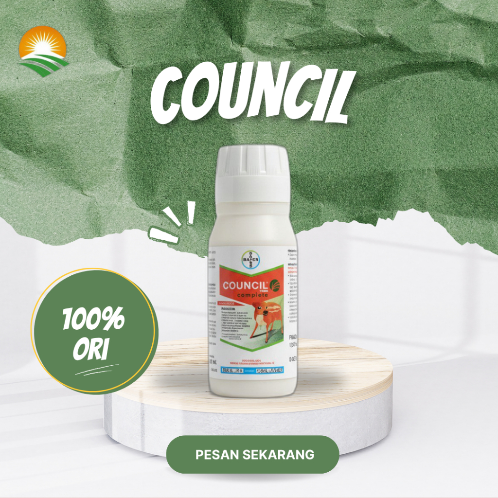 Council Complete 300 SC 100 mL - Herbisida Original Bayer | Obat Pembeku Biji Rumput & Gulma