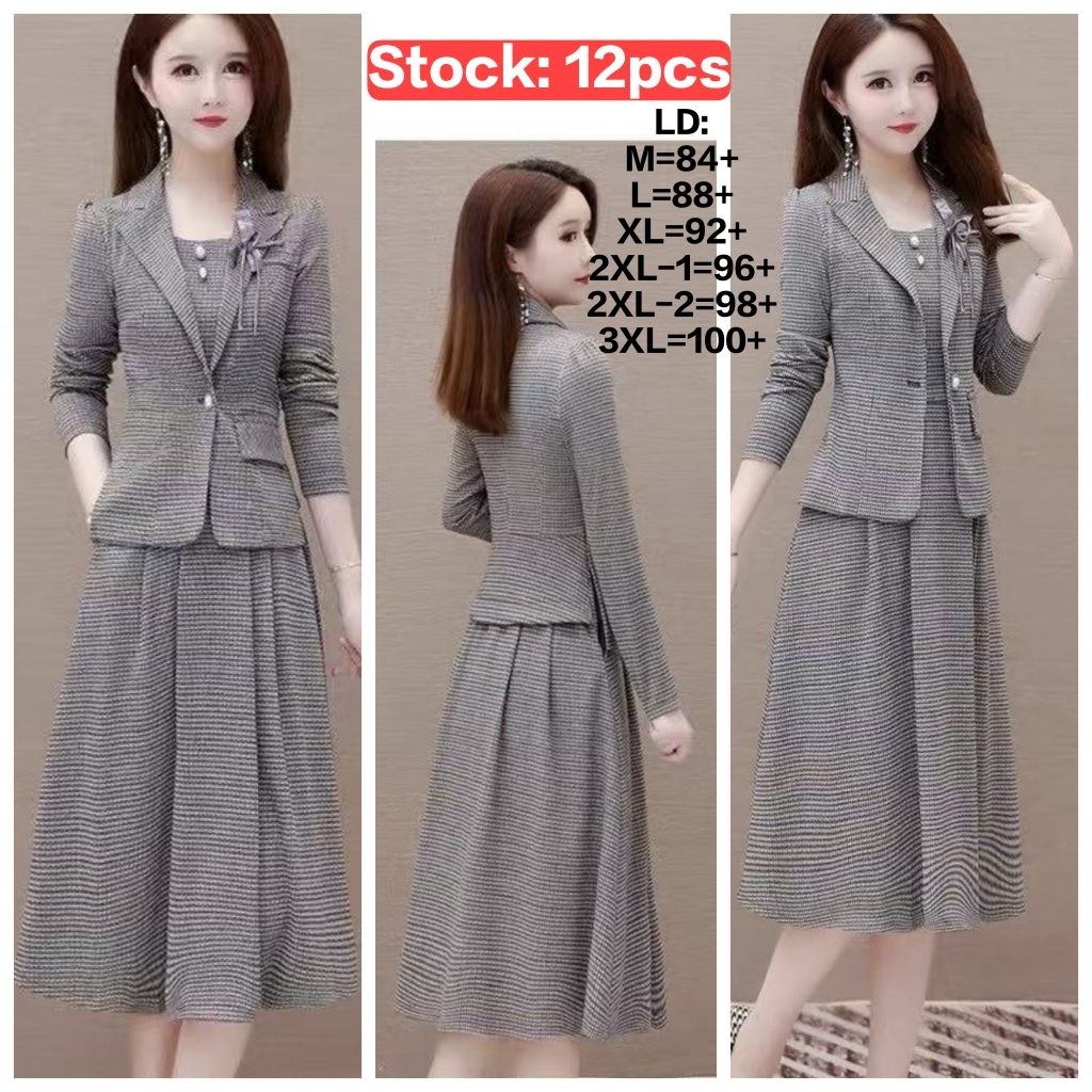 Midi Dress Premium Import Seragaman Pita Davina (FCTI1525)
