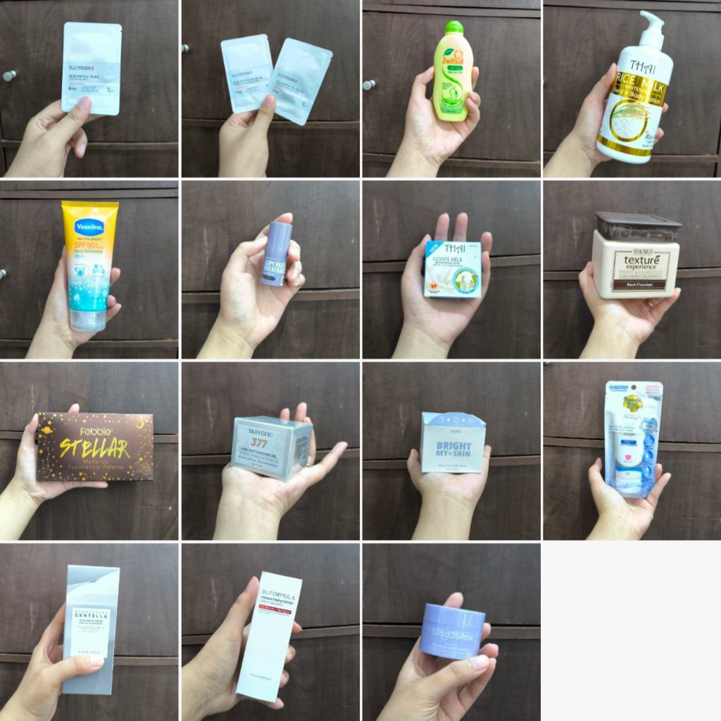 [PART I] Skincare, Haircare & Bodycare (Illiyoon cream&lotion, Thai rice, Vaseline, Somethinc refill