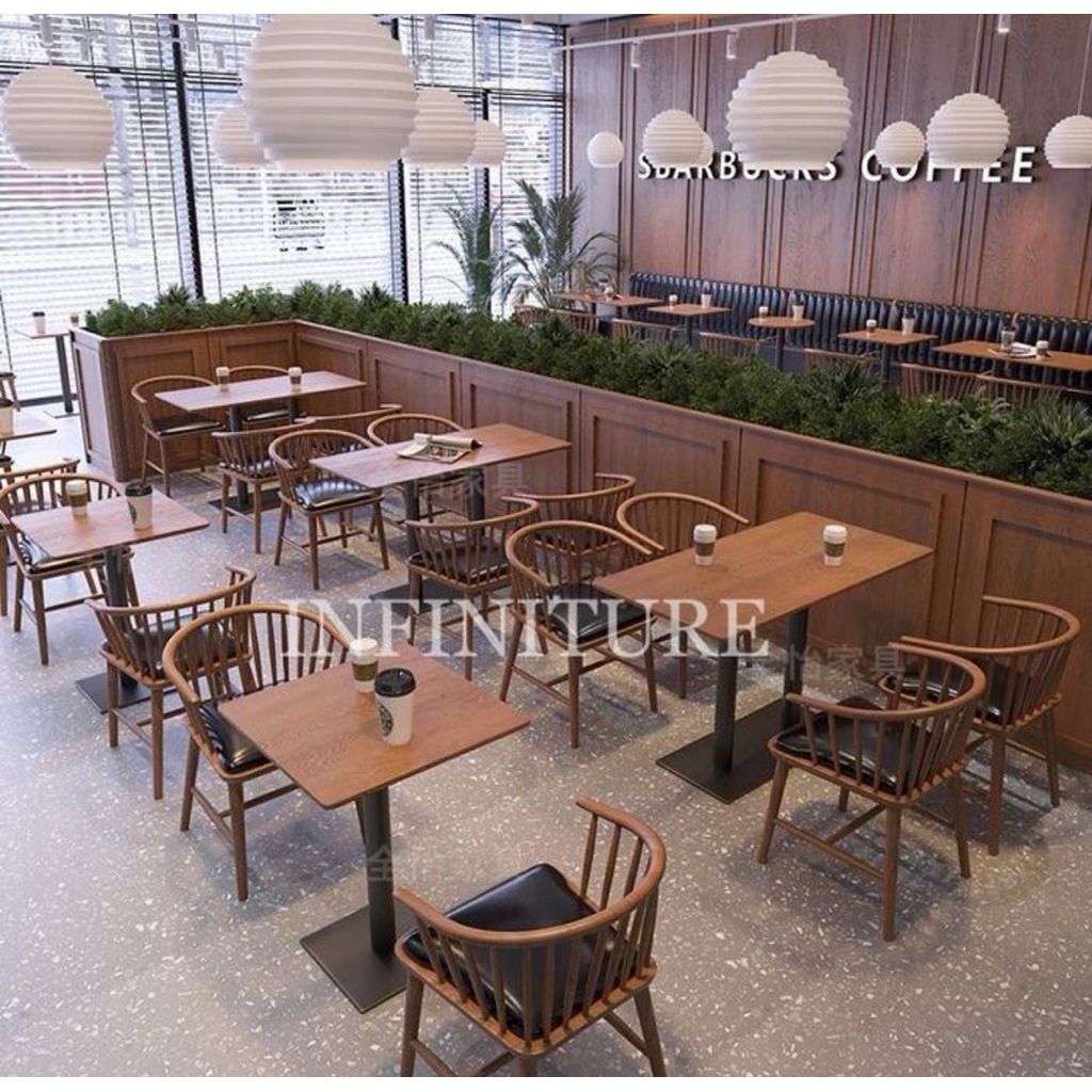 Meja cafe minimalis kaki besi top kayu jati modern - meja resto kaki pelat besi tebal - KAKI BUNDAR 