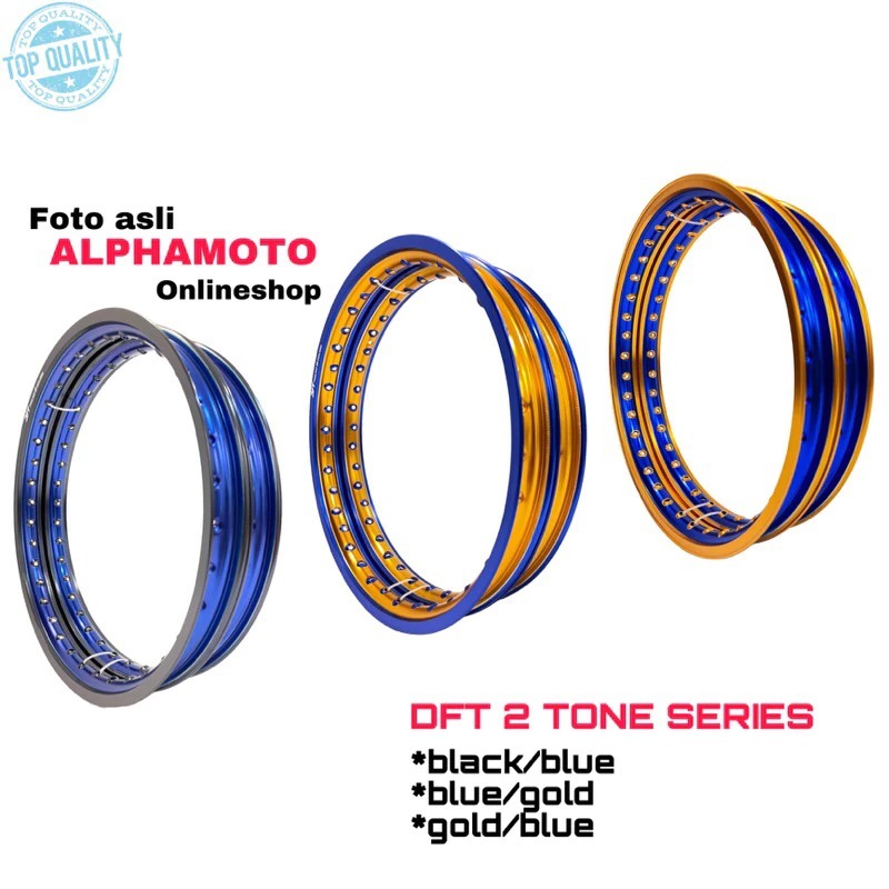 Ready VELG RIM JARI JARI MOTOR DFT THAILAND RING 17 2TONE Two tone Velek Pelek Modif Thailook Mio Va