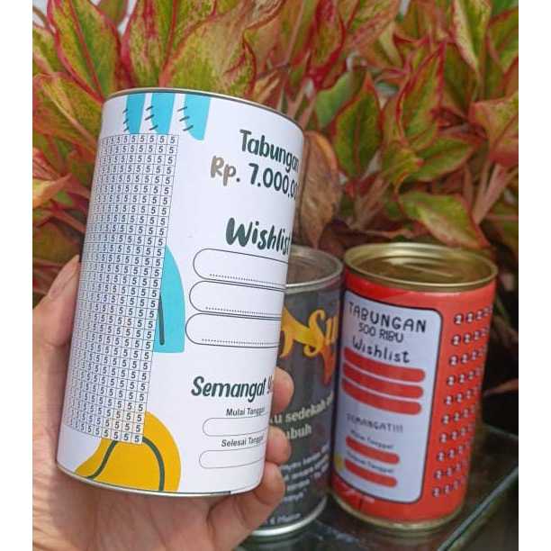 CELENGAN TARGET 14 X 8 CM SMALL VIRAL HADIAH ULANG TAHUN / TABUNGAN / 2 RIBU TARGET 1 JUTA