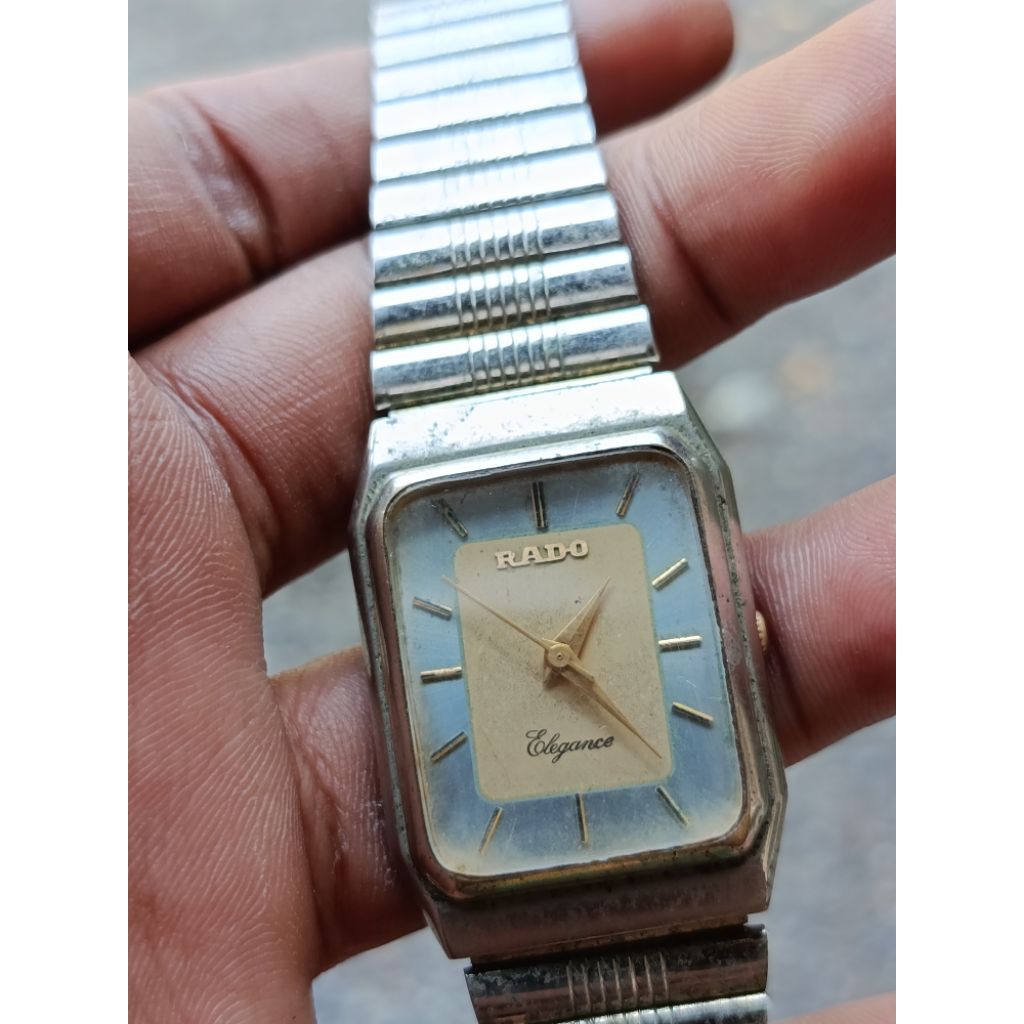 RADO Elegance TANK Movt Rare collection watch Jam tangan pria RADO SWISS