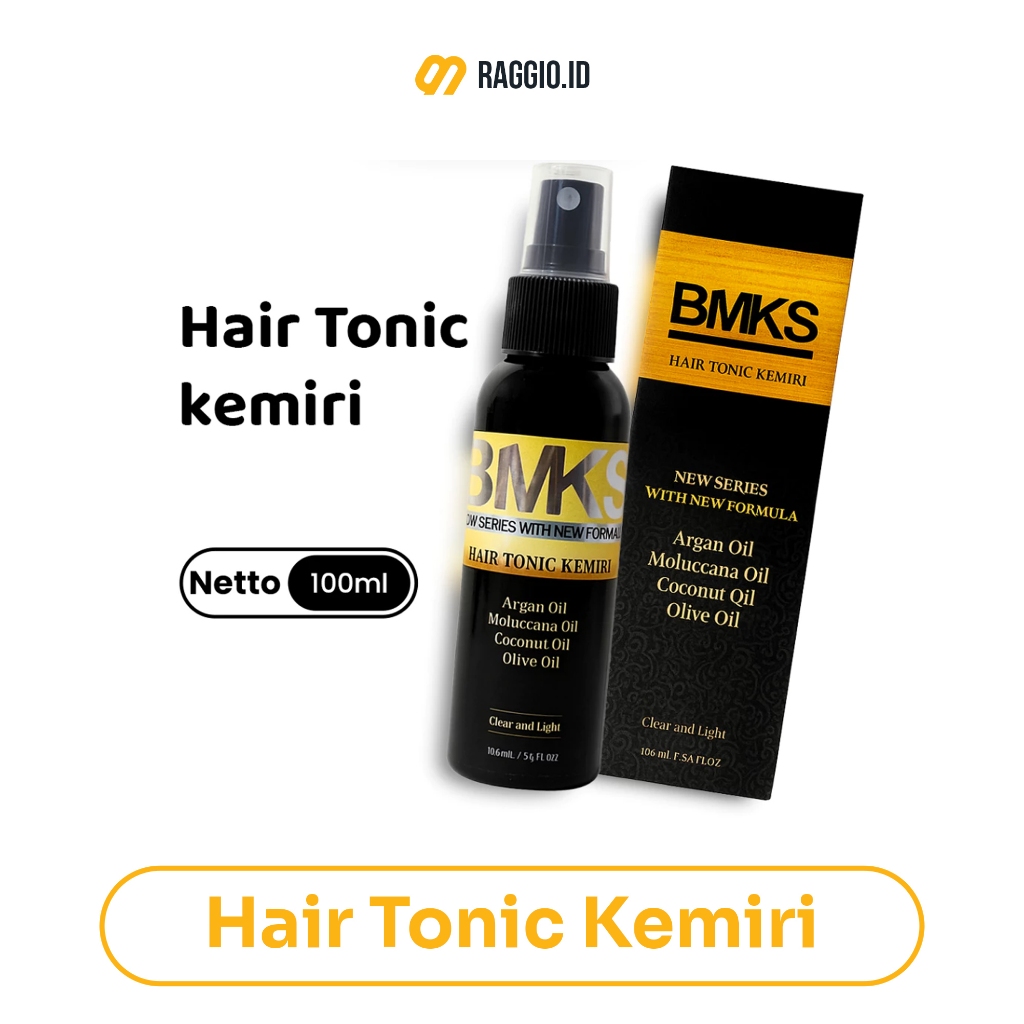 BMKS Hair Tonic Kemiri 100ml – Tonik Penumbuh Rambut Botak & Rontok | BPOM Original