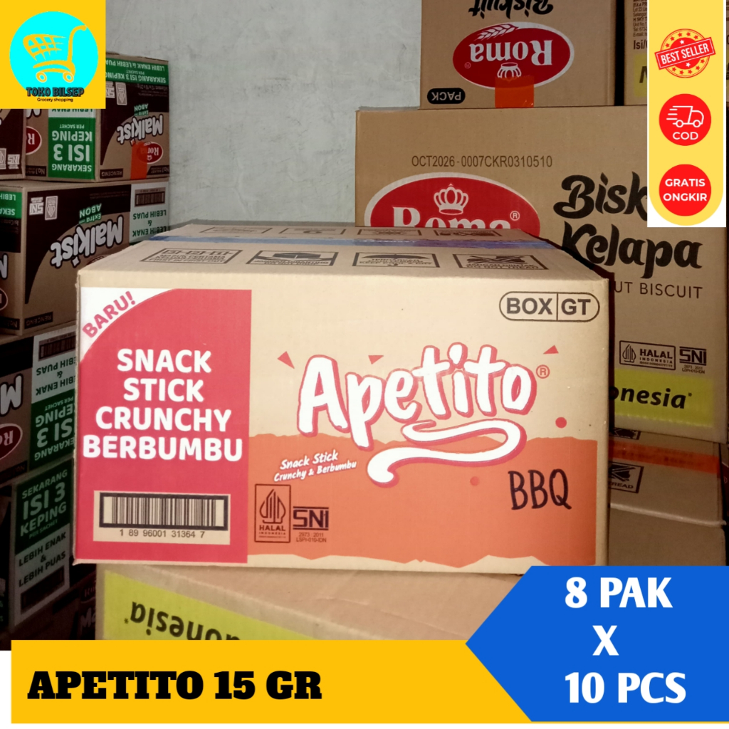 Apetito Rasa BBQ 1 Dus - ROMA Apetito STICK RENYAH GURIH