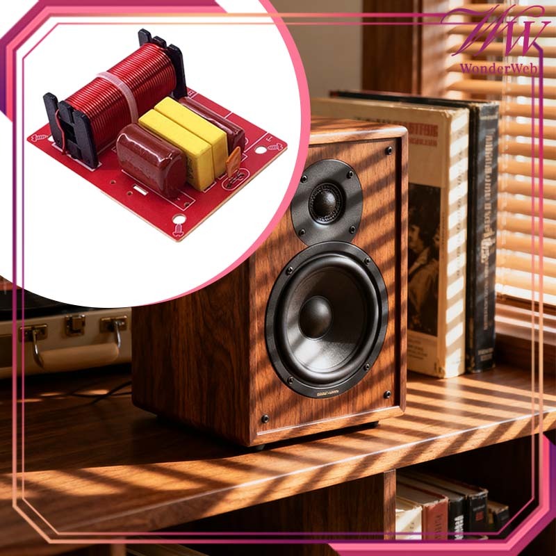 80W Modul Crossover Speaker peaker Modul Crossover Frekuensi Audio Hi-Fi Speaker Treble Midrange Bas