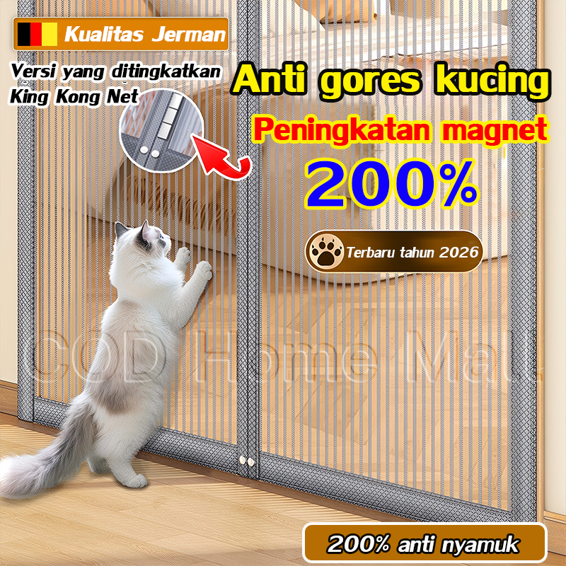 200% tahan kucing tirai magnet anti nyamuk Anti-nyamuk tirai pintu anti nyamuk tirai pintu magnet ti