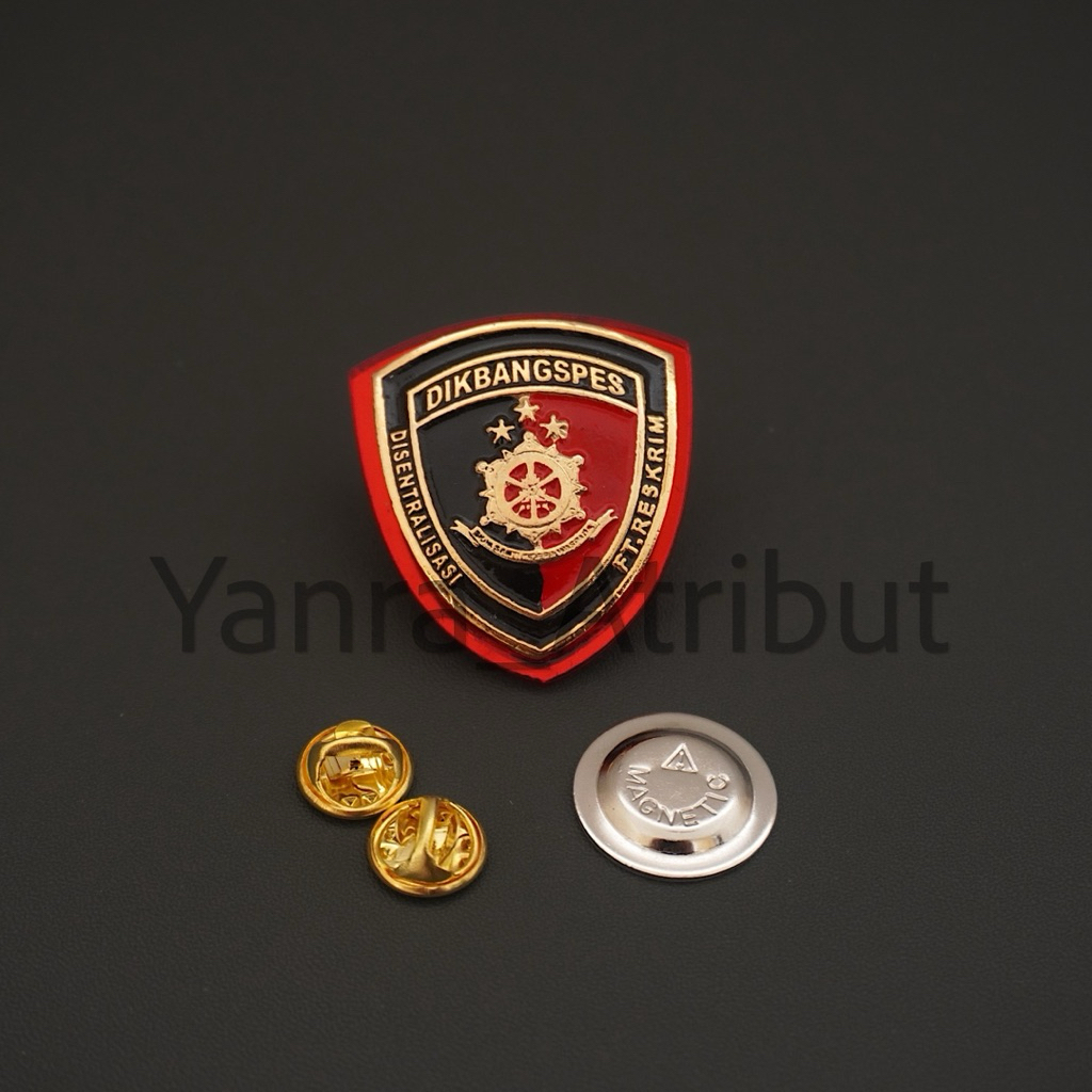 Pin Dikbangspes Reskrim / Brevet Brivet Dikbangspes Reskrim Polri Paku Magnet Premium