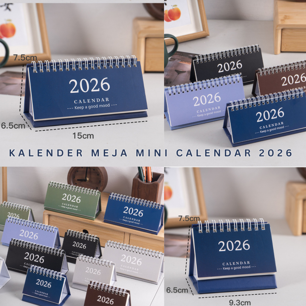Kalender Meja Mini Calendar 2026 Planner Edition Gwiyeo Gift