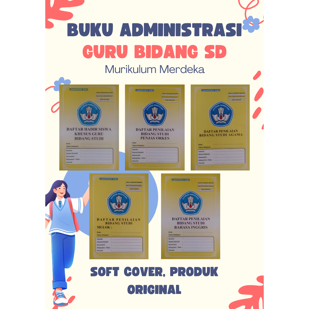 Buku Administrasi Guru, Guru Bidang dan Kepala Sekolah SD