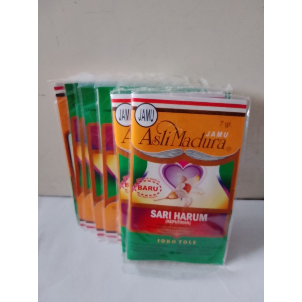 SARI HARUM KEPUTIHAN JAMU SERBUK HERBAL ASLI MADURA 10 SAO