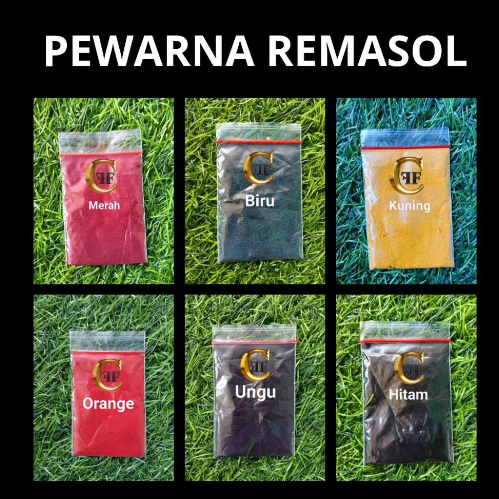 Pewarna Tekstil /Batik jenis remasol+bubuk pengunci warna