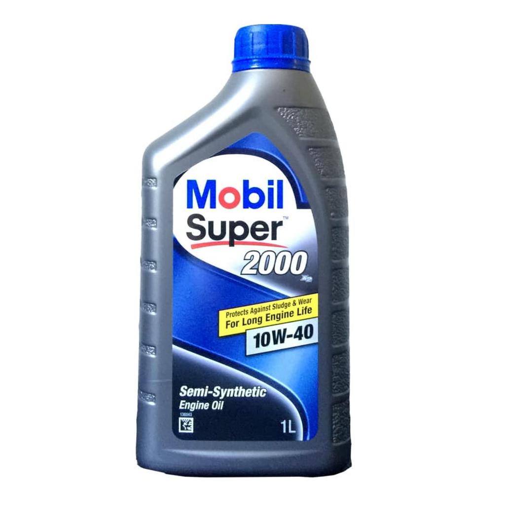 Oli Mobil Super 2000 Super2000 SAE 10W40 API SN/CF - Botol (1 L)