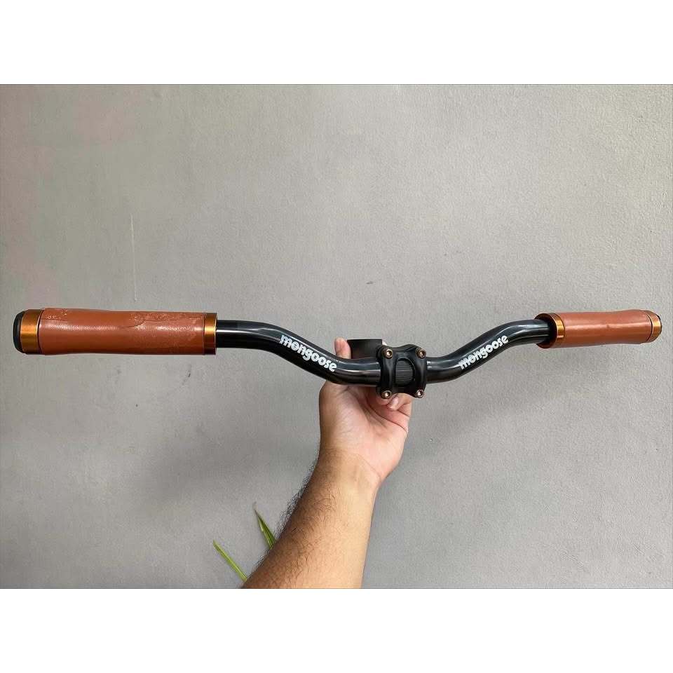 Barset Mongoose Maurice, panjang Risebar 570 mm, panjang Stem 90 mm 6 degree include grip