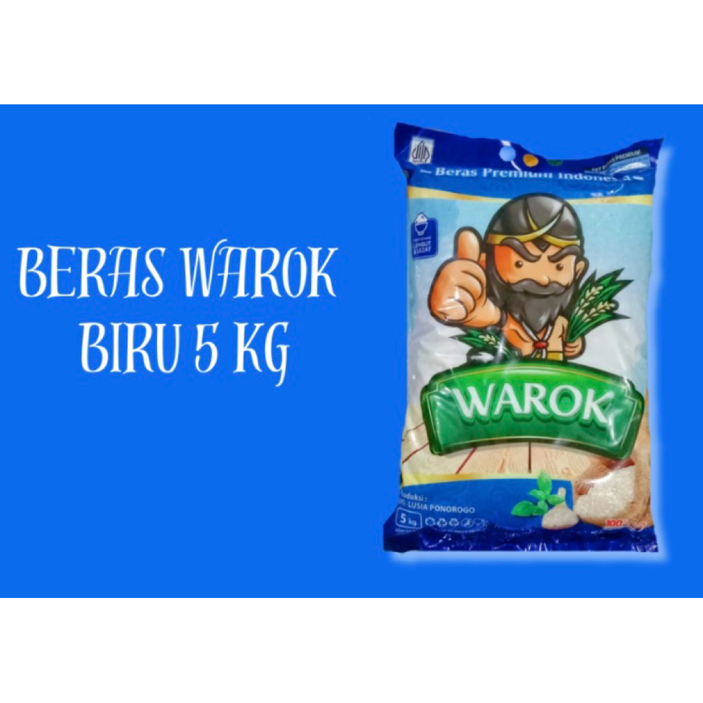Beras Premium Warok biru 5Kg