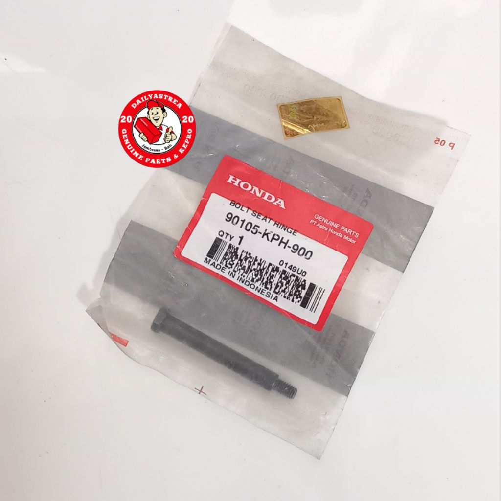 BOLT SEAT HINGE BAUT AS ENGSEL JOK DEPAN HONDA KARISMA SUPRA X 125 ORIGINAL ORI 90105-KPH-900